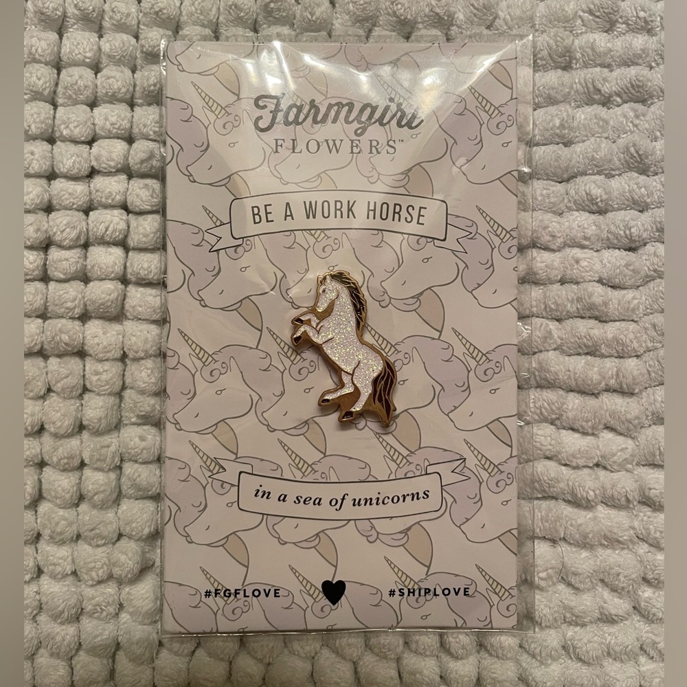 Farm girl pin, Be a work horse, never used